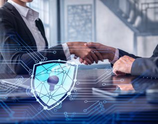 handshake-two-businesspeople-who-are-negotiated-project-protect-cyber-security-international-company-padlock-hologram-icons-woman-business
